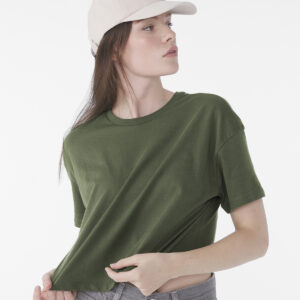 Womens Jersey crop tee