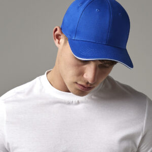 EarthAware? classic organic cotton 6-panel cap ? sandwich peak