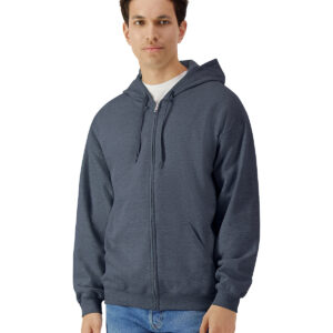 Softstyle? midweight fleece adult full-zip hooded sweatshirt