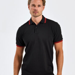 Men's classic fit tipped polo