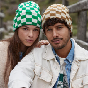 Checkerboard beanie