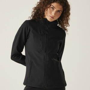 Women's venturer 3-layer hooded softshell jacket